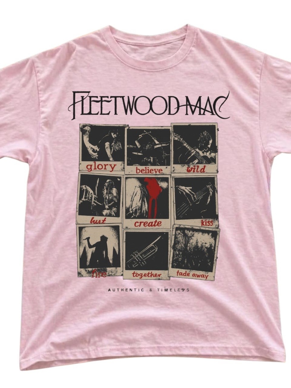 Gildan Fleetwood Mac Pink Graphic Tee, Gift For Her, For Him
